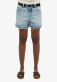 Superdry - Dames Jeans Shorts - Azure Pale Blue - W27