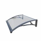 WERKA PRO Luifel aluminium en polycarbonaat, 80 x 100 cm