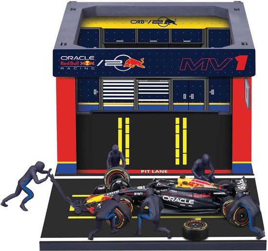 Bburago Red Bull Pit Pass met Max Verstappen - 1:43