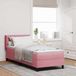 Prolenta Maison Exclusive - Lit À Ressorts Avec Tête De Lit Rose 200 X 80 Cm Velours