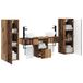 vidaXL Badkamermeubel Set 5 st Oud hout 33 x 34,5 x 100 cm