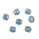 Rayher 14200404 glas geslepen parels, 4mm ø, doos 100 stuks, iriserend, turquoise