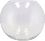 DK Design Vase/décor vase, spherical/round model - transparent glass - 25 x 20 cm