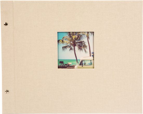 Goldbuch BELLA VISTA - Schroefalbum - zandgrijs - 39x31 cm - zwart