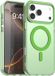 Selected by GSMpunt.nl MagSafe Compatibel Backcover Hoesje Geschikt voor Apple iPhone 17 Pro - Groen & Semi-Transparant Design