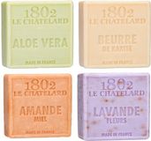 Le Chatelard 1802 Set Marseille zeep 4 x 100 gram extra zacht, geen palmolie