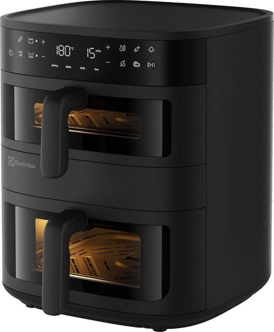 Electrolux 800 Dual EAFD11B Airfryer, 11 L - Zwart