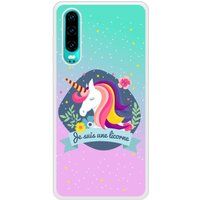 P30 Je suis une licorne bedrukt siliconen hoesje