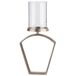 GILDE Windlicht Nostro aluminium - champagne - hoogte 27cm x breedte 20cm