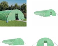 vidaXL Tuinkas met stalen frame, groen, 144 m², 24x6x2,85 m