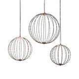 Loberon Ledlichtbol set van 3 Brilliante zwart