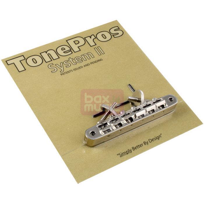 TonePros AVR2-N Old Style TOM gitaarbrug nikkel