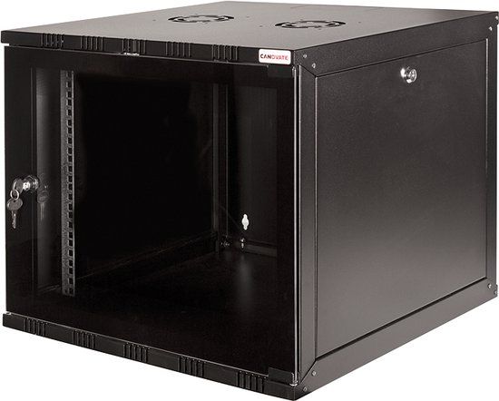 LogiLink W15A40B ECO wandkast 15HE (400mm diepte), plat pakket (ongemonteerd), 48,26 cm (19 inch) zwart