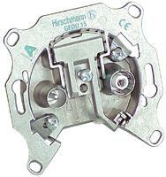 Hirschmann RH-GEDU15-BL F Male - F Female Silver, White Metal, Plastic