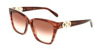 Ferragamo SF2110S Striped wine 57/16/145 Vrouw Zonnebrillen