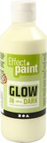 Creativ Company Glow In The Dark Paint - Fluorescent Yellow - 250ml