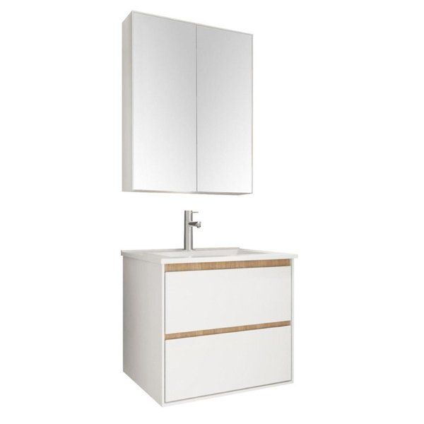 Differnz Providence badmeubelset 60x52x46.5cm - Wit hoogglans - 36.011.56
