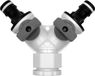 Agaplast - Raccord de robinet pour tuyau d'arrosage, répartiteur 2 voies, répartiteur d'eau - LL01-025