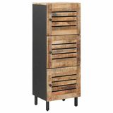 vidaXL Opbergkasten Naturel 40 x 33 x 110 cm Massief Mango Hout