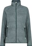 CMP Geprinte technische fleece voor vrouwen - Jade-trek green - Maat XL