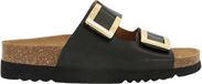 Scholl Monterey 2 Straps AD Lea-W Dames Muiltjes - Black - Maat 41