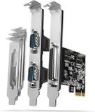 Axagon PCEA-PSN PCIe Adapter chip ASIX AX99100 1x Parallel + 2x Serial + LP