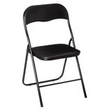 Avilia Multifunctionele klapstoel voor keuken, werkkamer en bureau: optimaliseer je ruimte - klapstoel voor woonkamer - ruimtebesparende stoel - 44 x 44 x 79,5 cm zwart