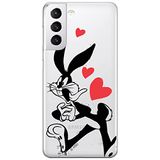 ERT GROUP mobiel telefoonhoesje voor Samsung S21 origineel en officieel erkend Looney Tunes patroon Bugs 002 optimaal aangepast aan de vorm van de mobiele telefoon, gedeeltelijk bedrukt