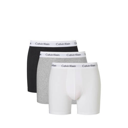 Calvin Klein Underwear boxershorts set van 3 heren Zwart/wit/grijs