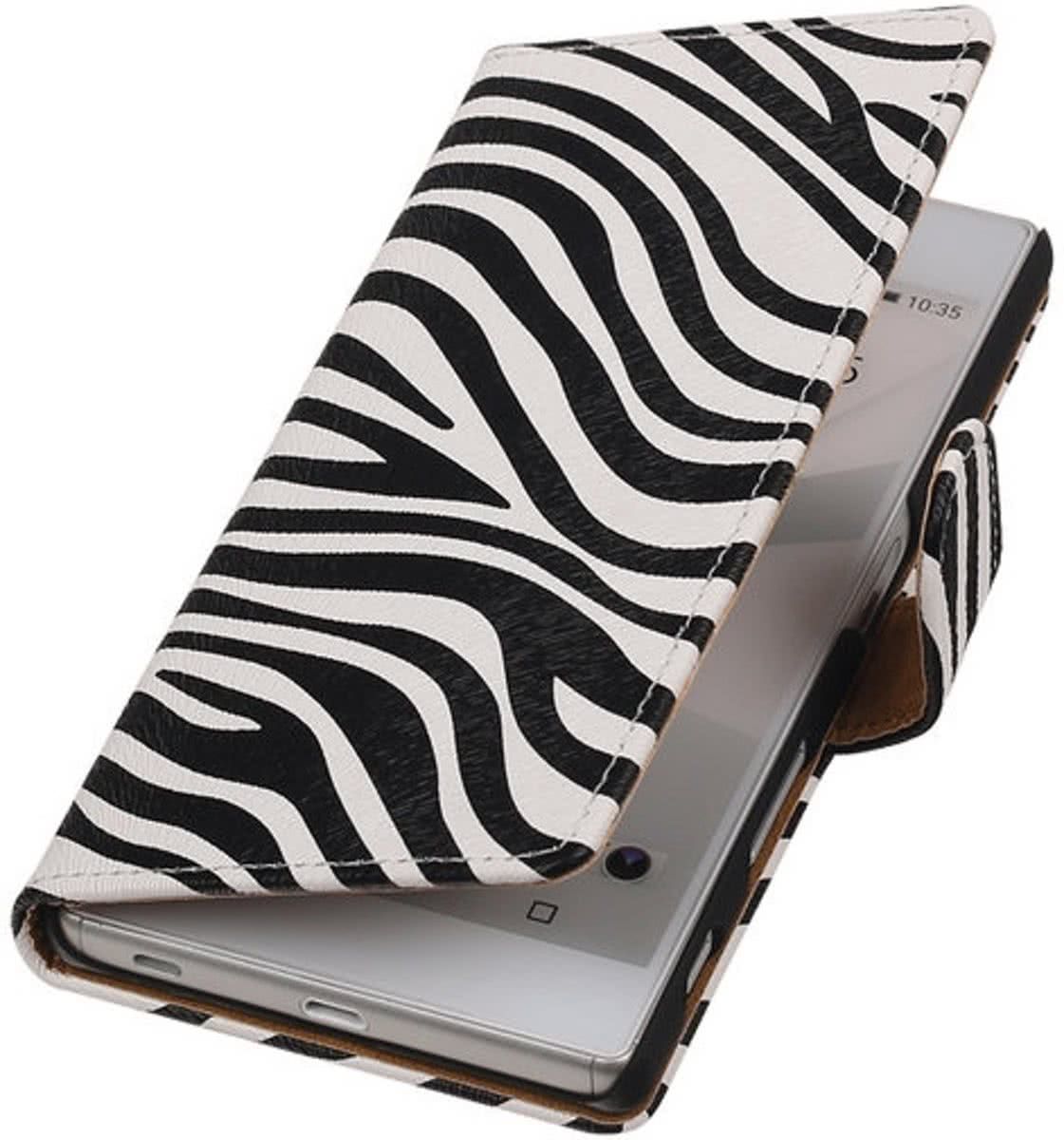 Best Cases Sony Xperia Z5 Premium - Zebra Booktype Wallet Hoesje