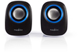 Nedis PC speaker | 2.0 | 12 W | 3.5mm Jack | Wit / Blauw