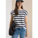 T-shirt à encolure bateau et détail de boutons
