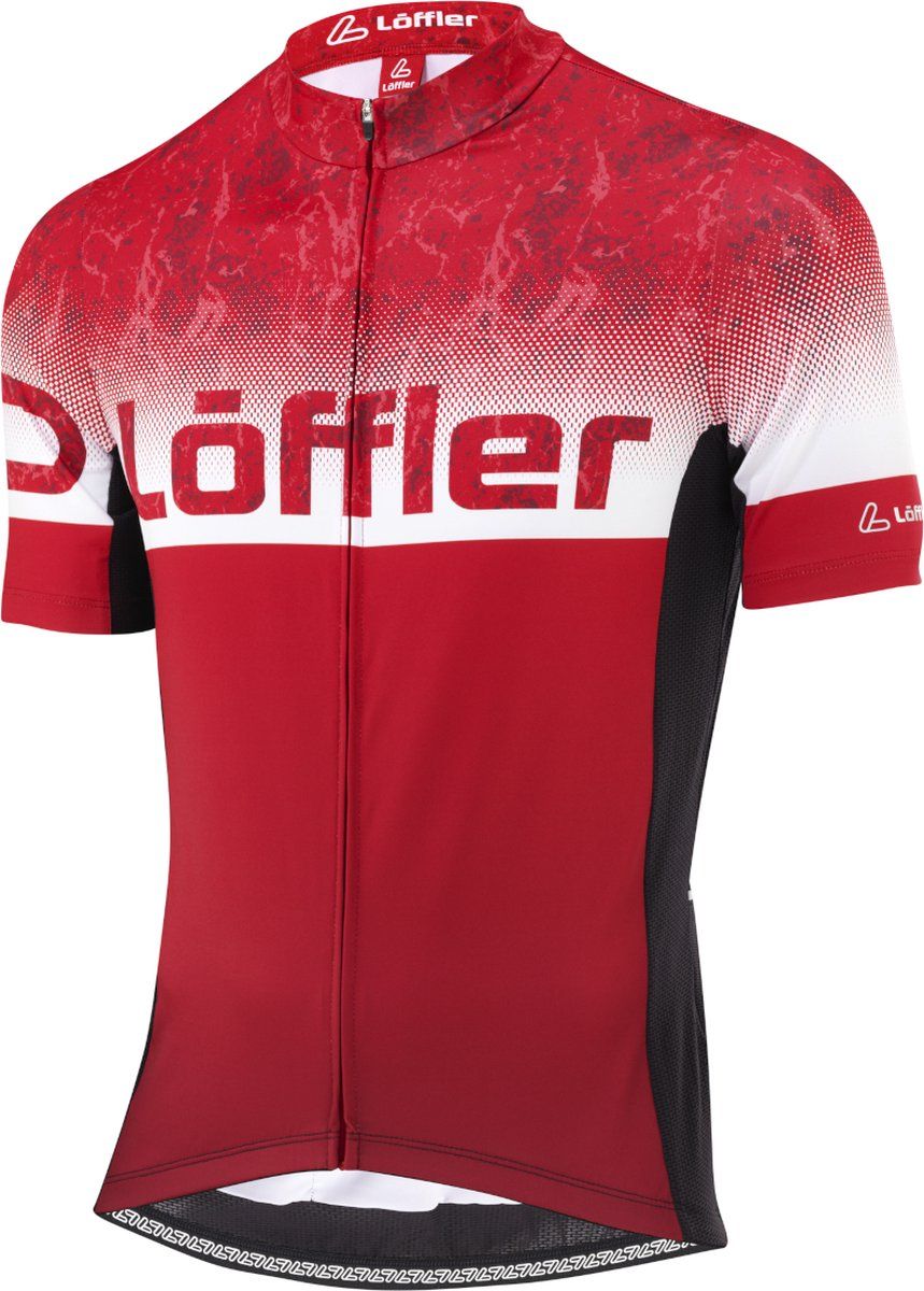 Löffler Messenger 2 Fietstrui met doorlopende rits - rood - Maat: 2022 - EAN: 9006063863317