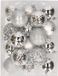 Decoris Kaemingk B.V. 37x stuks kunststof kerstballen zilver 6 cm