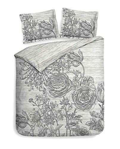Heckett & Lane Dekbedovertrek Katoen Satijn Dimont - lining grey 200x200/220cm