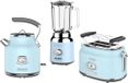 Westinghouse Set 3 pièces – Bouilloire 1,7L + Grille-pain 2 fentes + Blender 1,5L – Bleu
