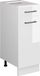Vicco R-Line Meuble bas universel – 30 cm avec tiroir, sans plan de travail Blanc Laqué brillant