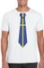 Bellatio Decorations Bol Wit t-shirt met Zweedse vlag stropdas heren - Zweden supporter XL