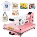 Merkloos Hittepers 1600 W - 38 x 38 cm - Digitaal display - Roze
