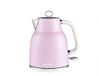 Salter Rétro Bouilloire 1,7 L – 3 kW Ébullition Rapide, Base 360°, Filtre Anticalcaire Amovible, Indicateur de Niveau d'Eau, Voyant Lumineux Bleu, Protection Contre l'Ébullition à Sec et Arrêt Automatique, Rose
