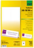 Sigel Insteekkaart 185g wit 240x90 - 20st.