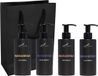 Claudius Cosmetics B.V. Set d'huiles de massage - Huile de lavande + 100% huile d'amande + Huile de massage neutre + 100% huile de pépins de raisin naturelle - 300 ml par bouteille - set de 4 pièces - avec sac cadeau luxueux - cadeau - coffret cadeau pour lui et elle