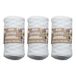 GLOREX 5 1005 50 - Set van 3 banden macramé van 60% katoen & 40% viscose, 250 g elk in wit, ca. 125 m superzacht textielgaren