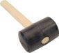 Talen Tools rubberen hamer NR. 8 HARD 1500 gram kopmaat 93x145mm