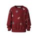 NAME IT MINI sweater met print - donkerrood