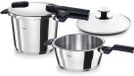 Fissler Vitaquick® Set autocuiseur 2 pièces – 3,5 & 6,0 Litres – Inclus couvercle en verre