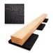 My Plast Terraspads – waterbestendige rubberen matten voor terrashout, belastbare bouwbeschermingsmat, 90 x 90 x 10 mm, 100 stuks
