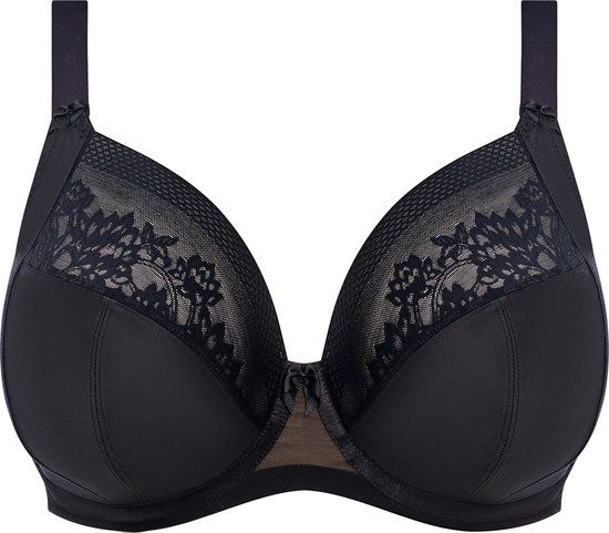 Elomi NERINA Dames Beha - Plunge Bra - BLACK - Maat 100G