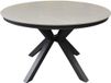 AVH-Collectie Samantha dining tuintafel 144xH75 cm rond antraciet keramisch blad