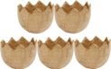 Hobby / DIY Halve eierschaal - 5x - papier maché - 4 cm - Decoratie voor Pasen versieren - Knutselen voor Pasen